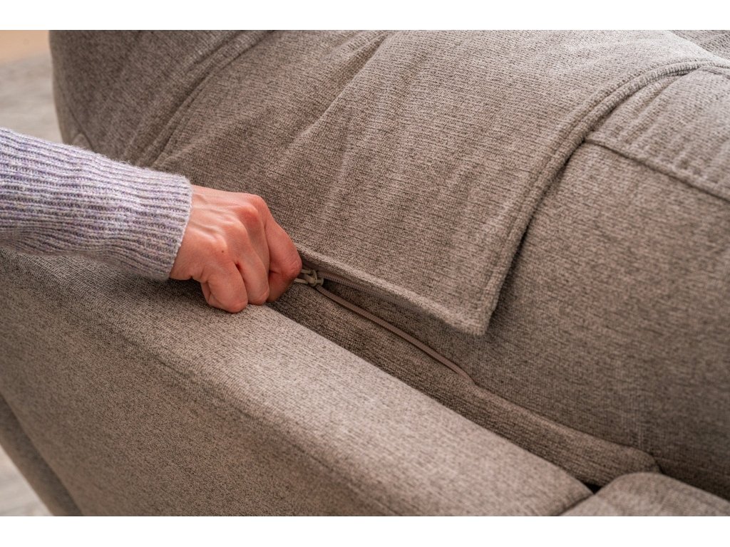 Zecliner Model 1 Dove Fabric Power Lift Sleep Chair - image 5