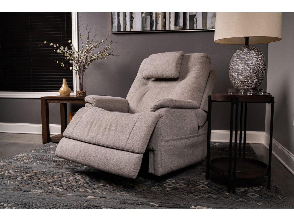 Zecliner Model 2+ Dove Fabric Power Lift Recliner with Power Headrest, Lumbar, Heat & Massage - image 9