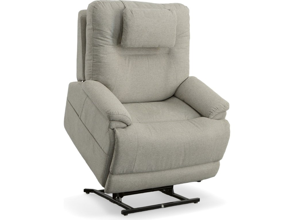 Zecliner Model 2+ Dove Fabric Power Lift Recliner with Power Headrest, Lumbar, Heat & Massage - image 11