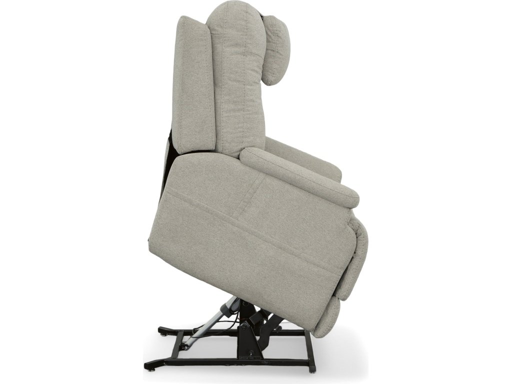 Zecliner Model 2+ Dove Fabric Power Lift Recliner with Power Headrest, Lumbar, Heat & Massage - image 14