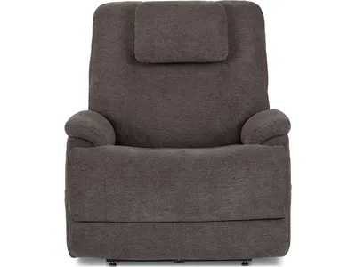 Zecliner Model 2+ Umber Fabric Power Lift Recliner with Power Headrest, Lumbar, Heat & Massage