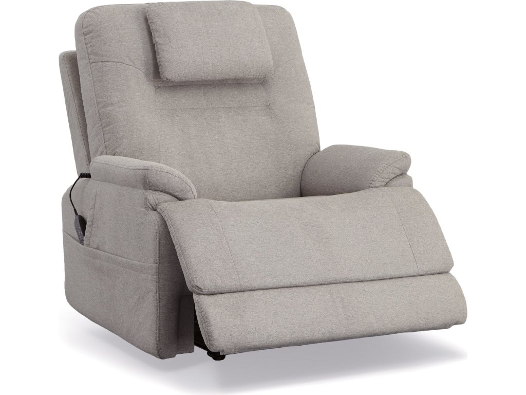 Zecliner Model 2 Dove Fabric Power Lift Sleep Chair - image 15