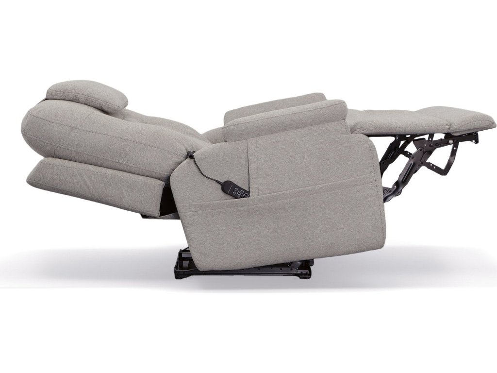 Zecliner Model 2 Dove Fabric Power Lift Sleep Chair - image 17
