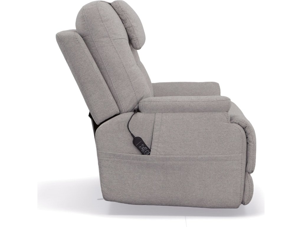 Zecliner Model 2 Dove Fabric Power Lift Sleep Chair - image 3