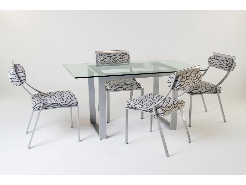 Nolan Table Base with Blake Dining Chairs - image 7