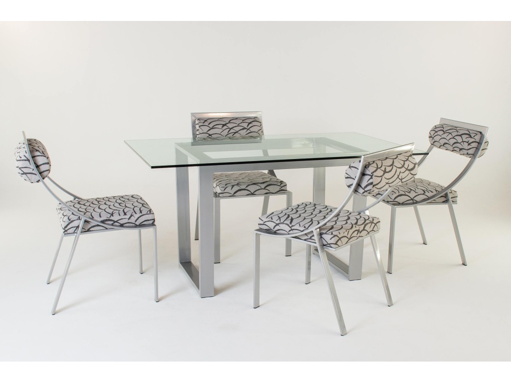 Nolan Table Base with Blake Dining Chairs - image 9
