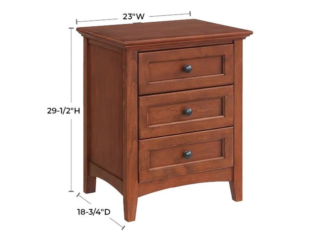 McKenzie 3-Drawer Nightstand - image 1
