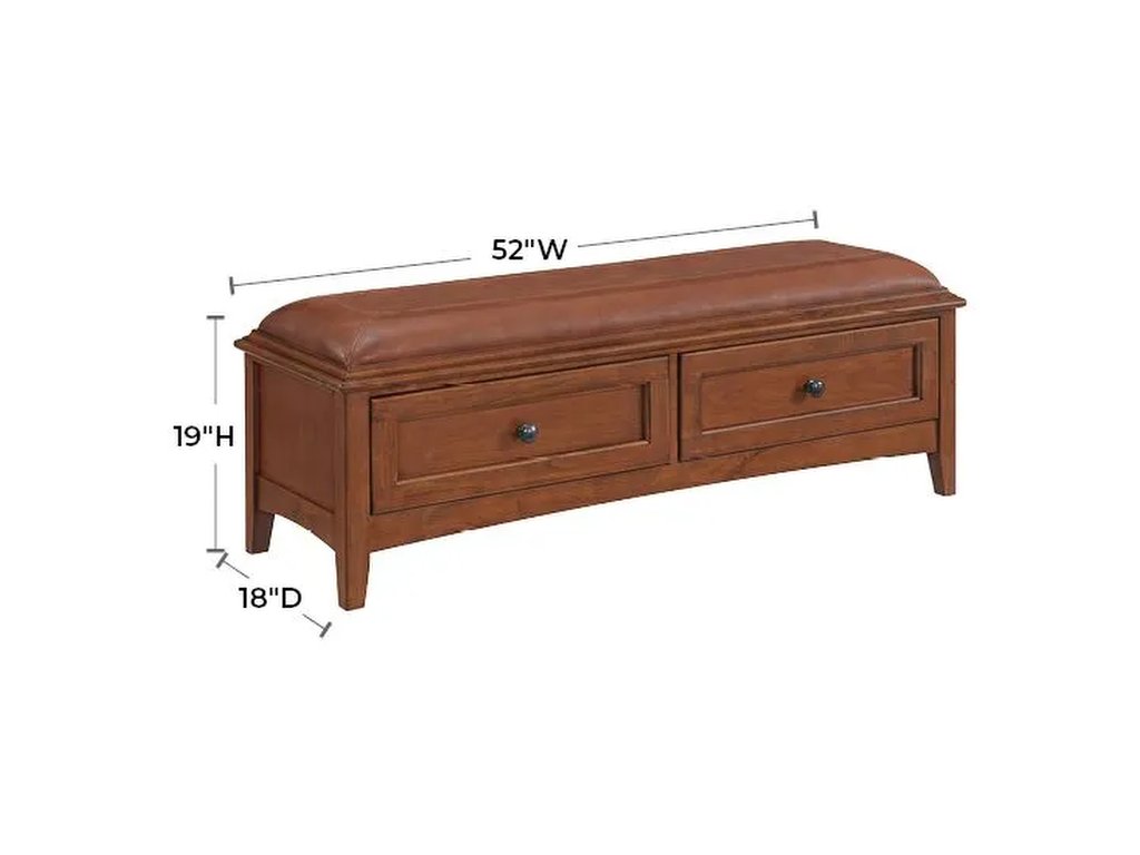 McKenzie 2-Drawer Bench - image 1