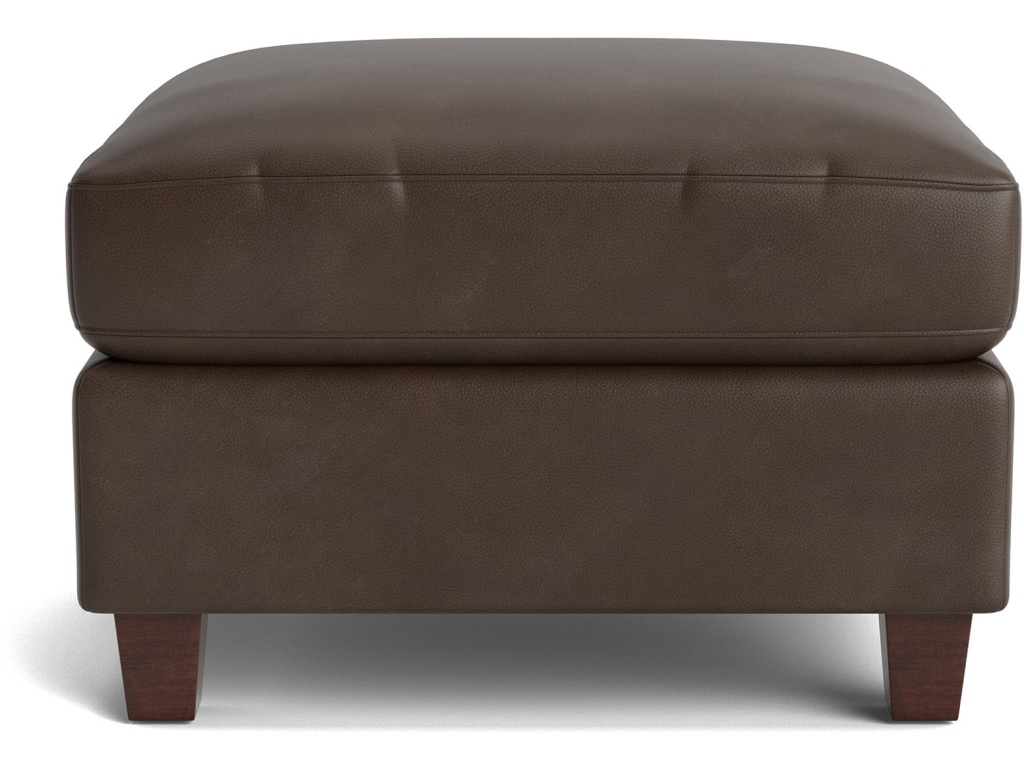 Trent Leather Ottoman - image 1
