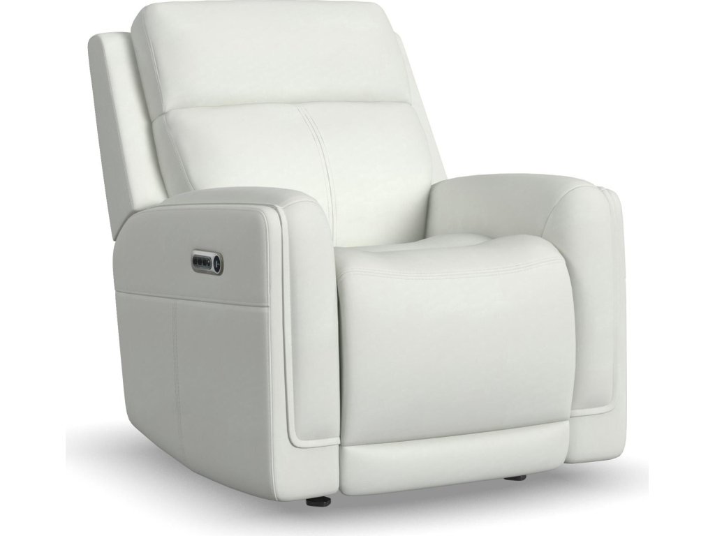 Alister Porcelain Leather Power Gliding Recliner with Power Headrest and Lumbar - main image