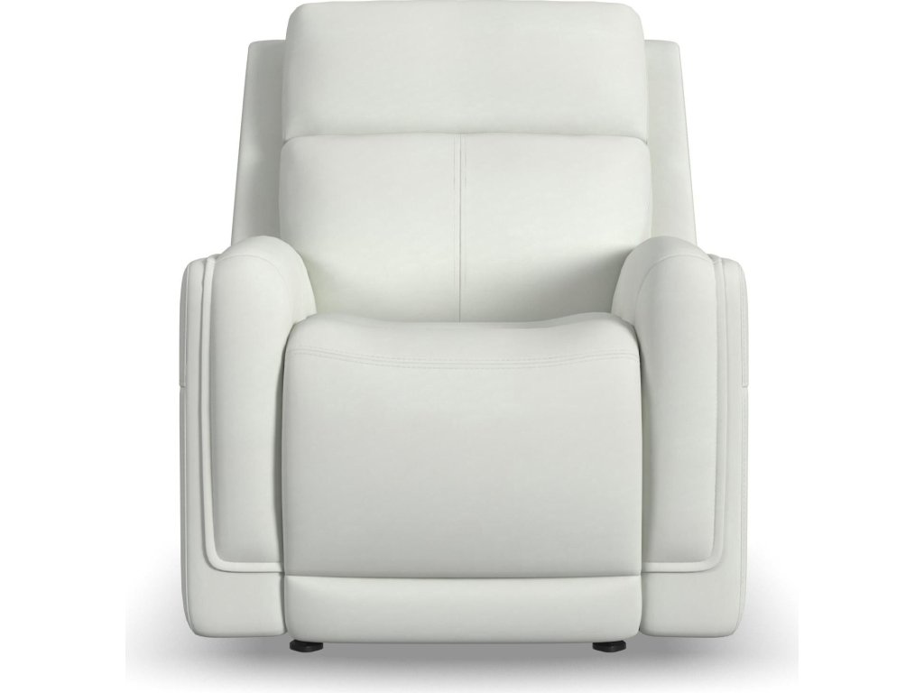 Alister Porcelain Leather Power Gliding Recliner with Power Headrest and Lumbar - image 2