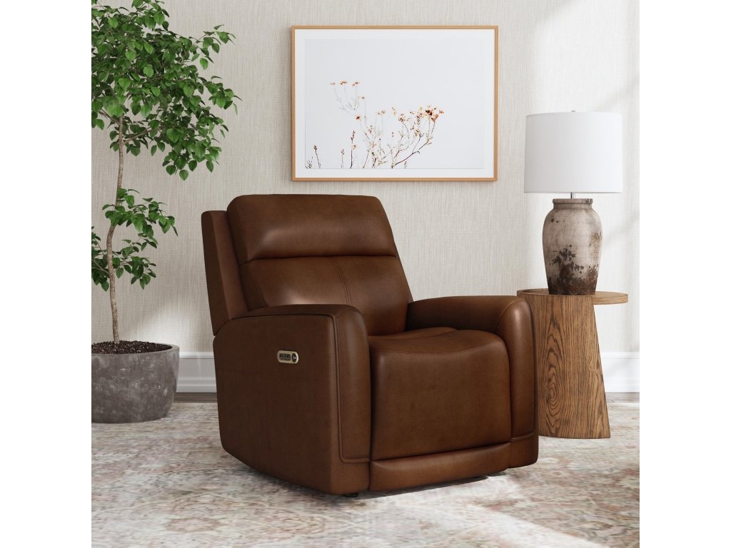 Alister Sedona Leather Power Gliding Recliner with Power Headrest and Lumbar - image 1