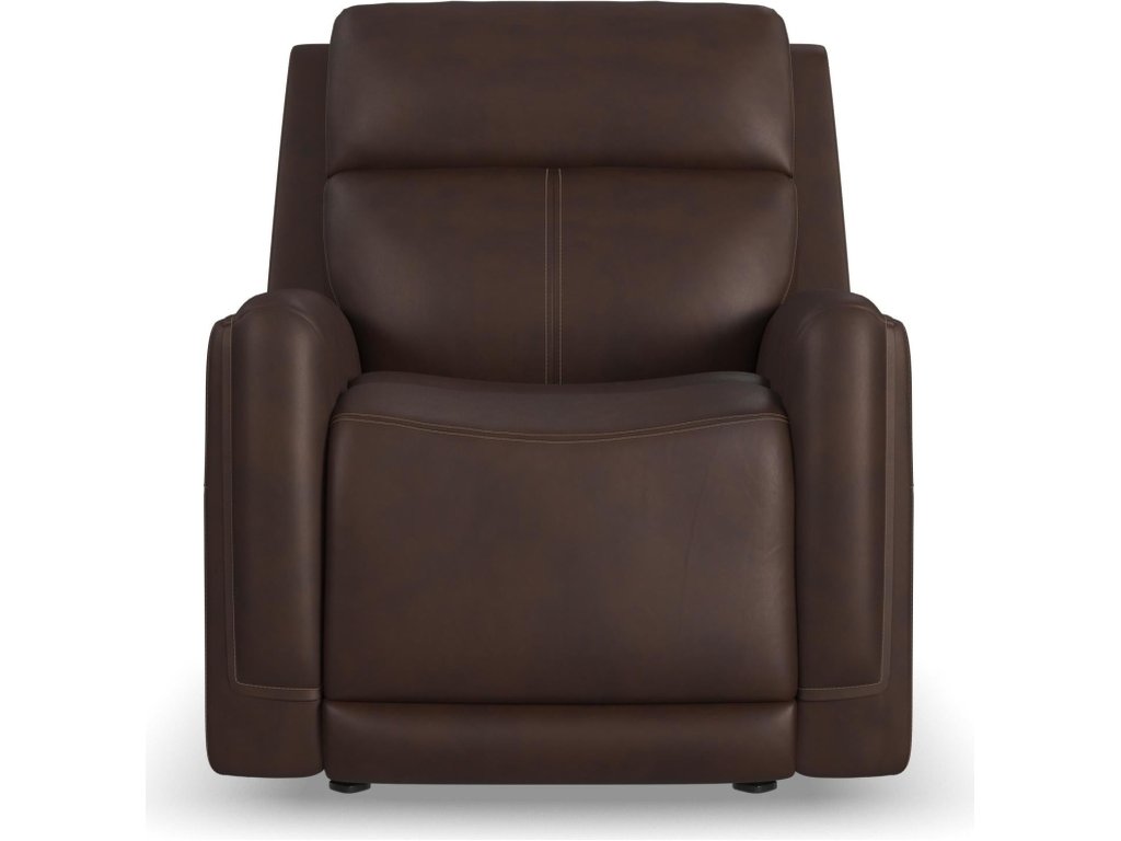 Alister Burnt Umber Leather Power Gliding Recliner with Power Headrest and Lumbar - image 2