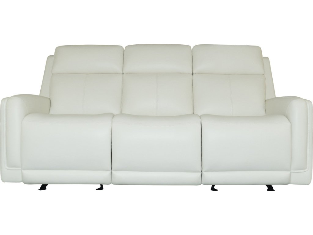 Alister Porcelain Leather Power Gliding Sofa with Power Headrests & Lumbar - image 2