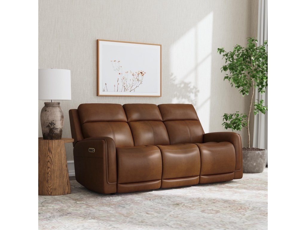 Alister Sedona Leather Power Gliding Sofa with Power Headrests & Lumbar - image 1