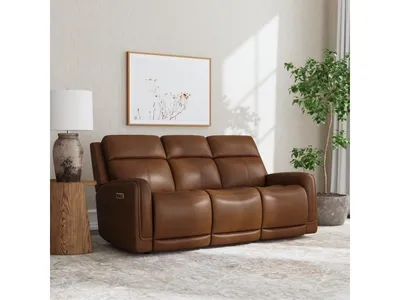 Alister Sedona Leather Power Gliding Sofa with Power Headrests & Lumbar - Alternative View