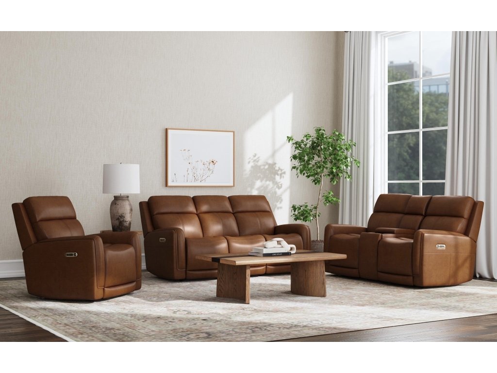 Alister Sedona Leather Power Gliding Sofa with Power Headrests & Lumbar - image 4
