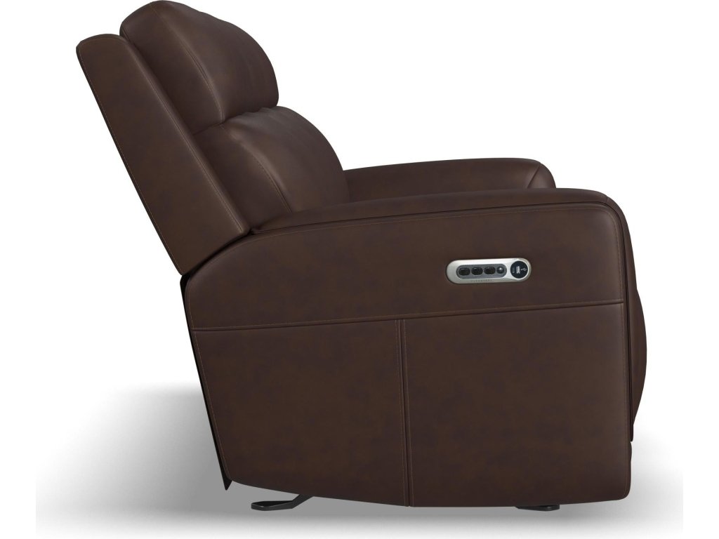 Alister Burnt Umber Leather Power Gliding Sofa with Power Headrests & Lumbar - image 3