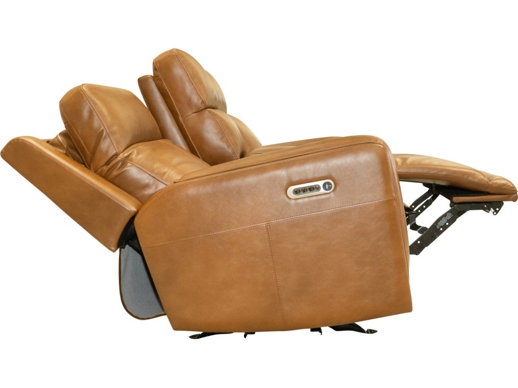 Alister Sedona Leather Power Gliding Loveseat with Console, Power Headrests & Lumbar - image 13