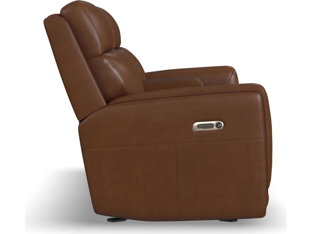 Alister Sedona Leather Power Gliding Loveseat with Console, Power Headrests & Lumbar - image 3
