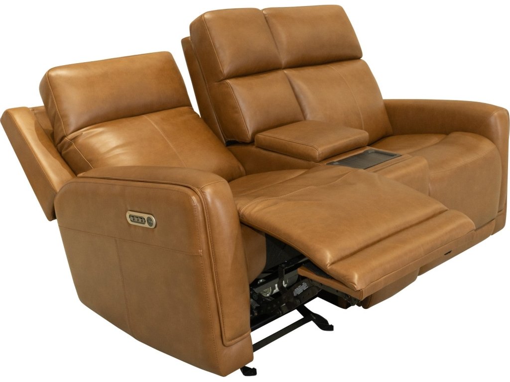 Alister Sedona Leather Power Gliding Loveseat with Console, Power Headrests & Lumbar - image 8