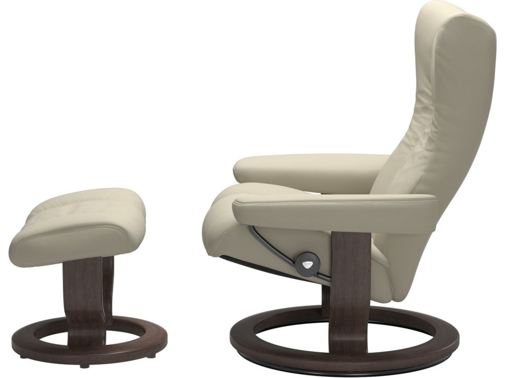 Wing (M) Classic Base Recliner with Ottoman - image 1