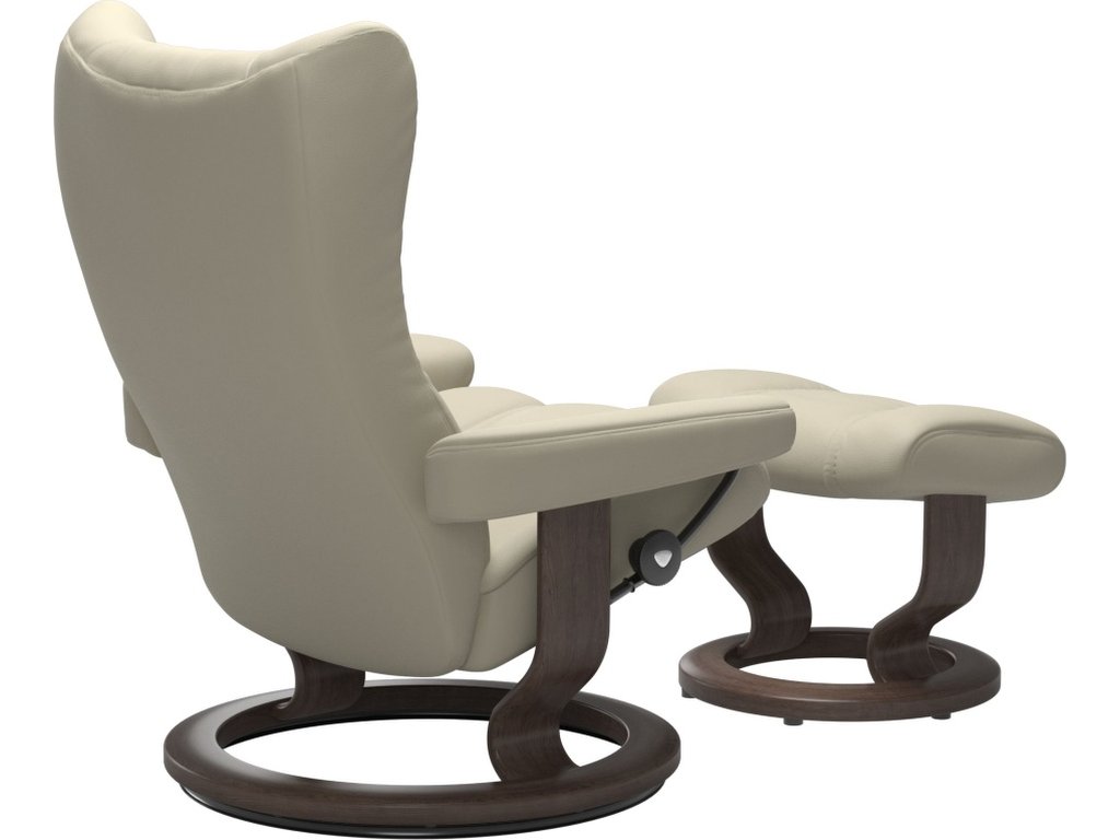 Wing (M) Classic Base Recliner with Ottoman - image 3