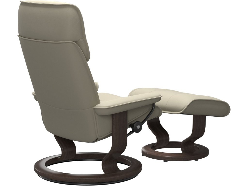 Admiral (M) Classic Base Recliner with Ottoman - image 3