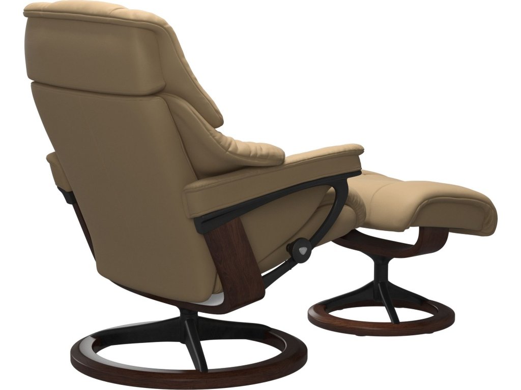 Stressless® Reno (M) Signature Base Recliner with Ottoman - image 3