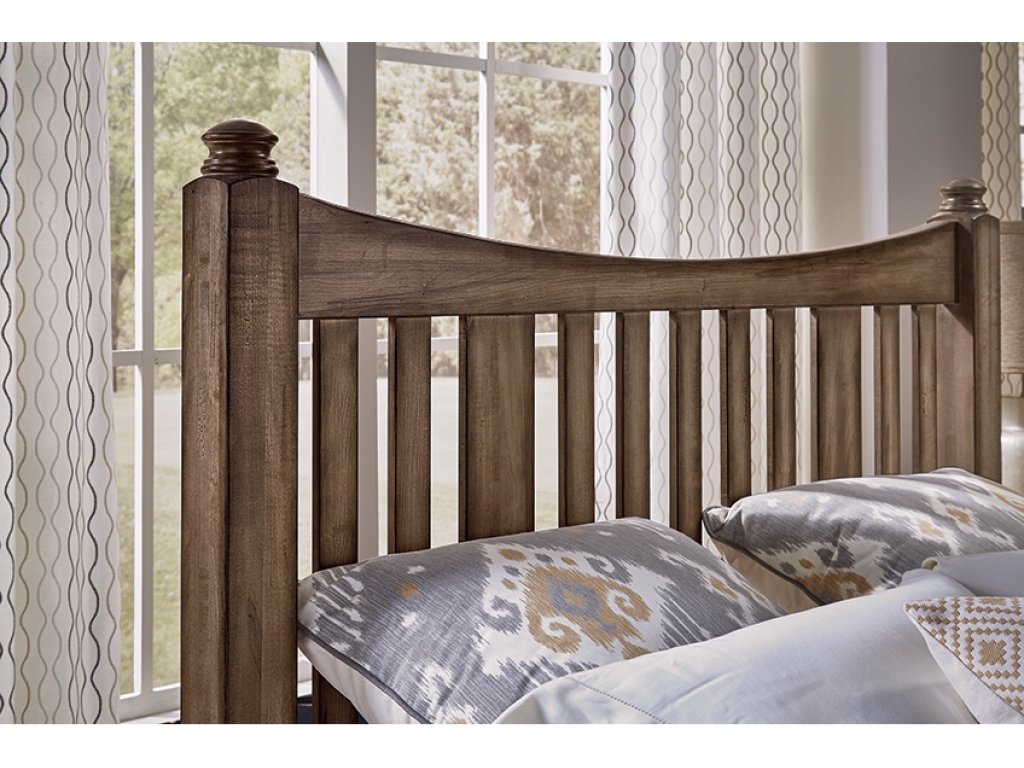 Slat Poster Bed With Slat Poster Footboard - image 1