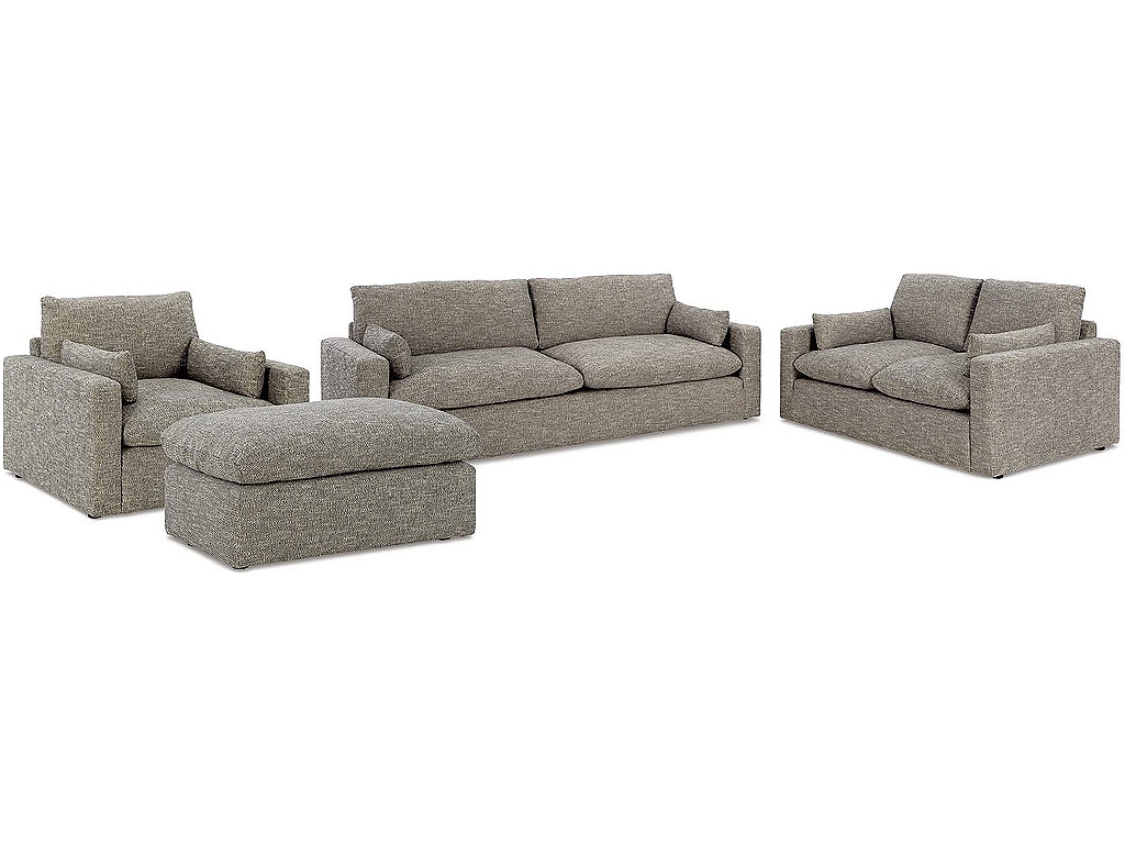 Dramatic Sofa, Loveseat, Oversized Chair and Ottoman - main image