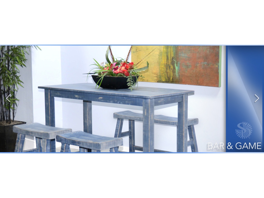 Ocean Blue Counter Table - image 1
