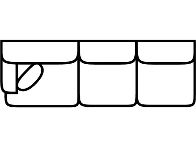 LSF 1 Arm Sofa - Alternative View