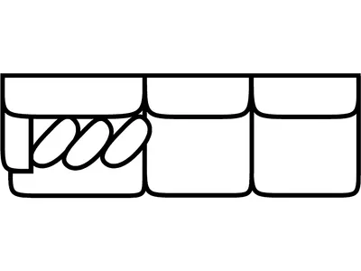 LSF 1 Arm Sofa - Alternative View