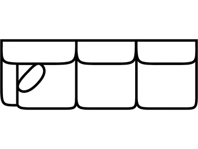 LSF 1 Arm Sofa - Alternative View