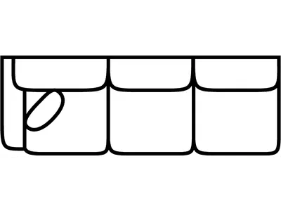 LSF 1 Arm Sofa - Alternative View