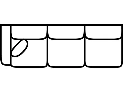 LSF 1 Arm Sofa - Alternative View