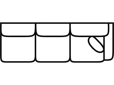 RSF 1 Arm Sofa - Alternative View