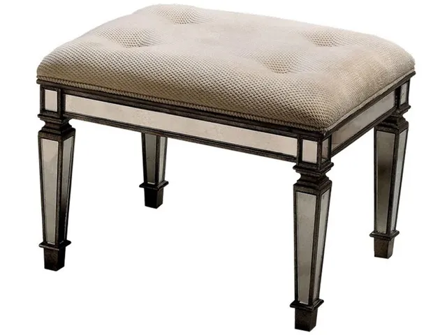Celeste Mirrored Vanity Bench