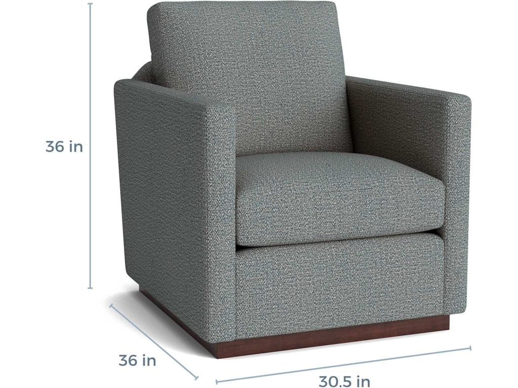 Myles Thin Track Arm Swivel Chair - image 3