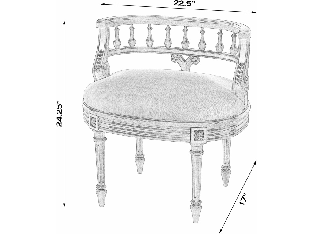 Hathaway Vanity Seat - image 2