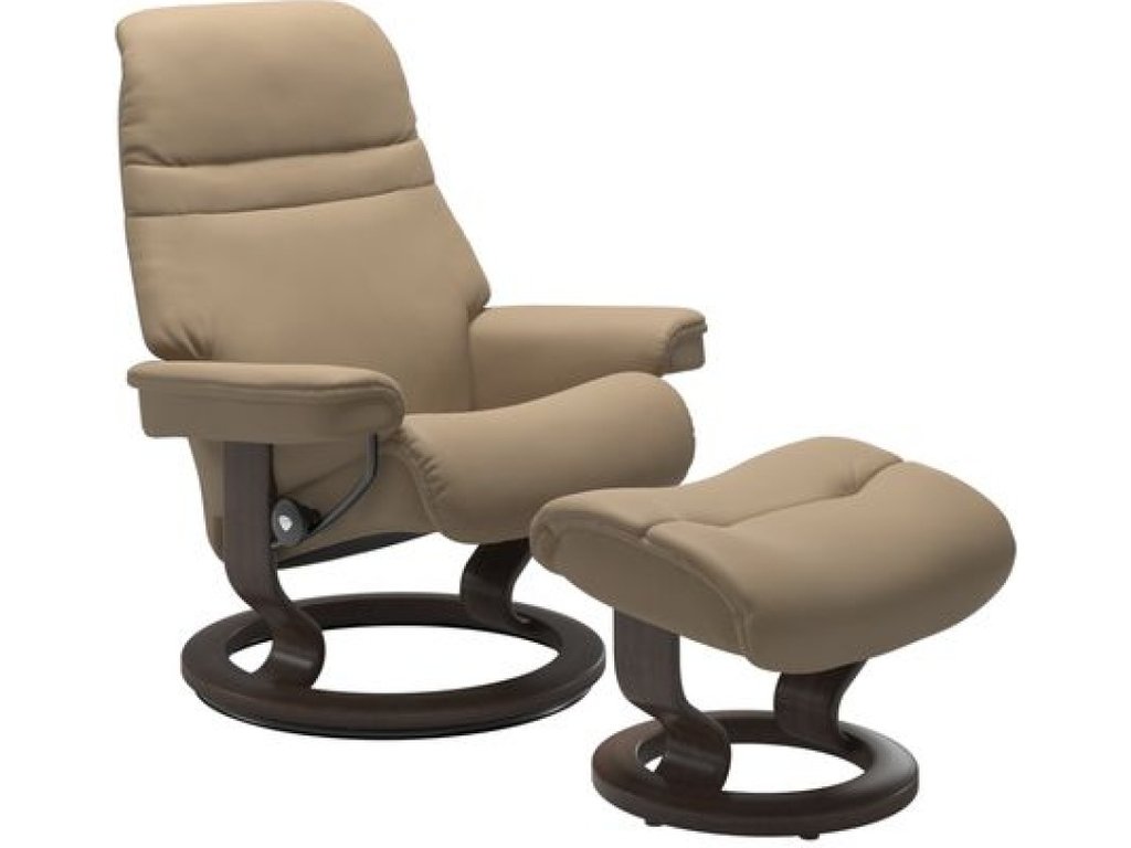 Sunrise (M) Classic Base Recliner with Ottoman - main image