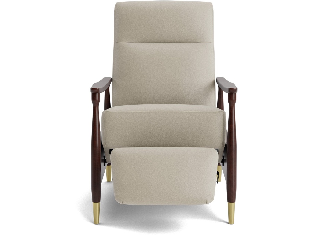 Maris Leather Manual Recliner with Wood Frame - image 4