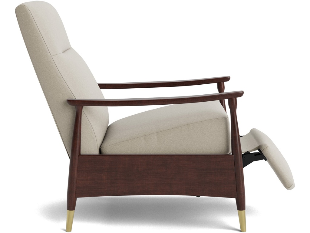 Maris Leather Manual Recliner with Wood Frame - image 5