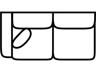 LSF 1 Arm Loveseat - Alternative View