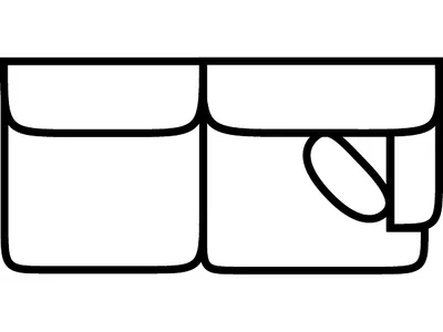 RSF 1 Arm Loveseat - Alternative View