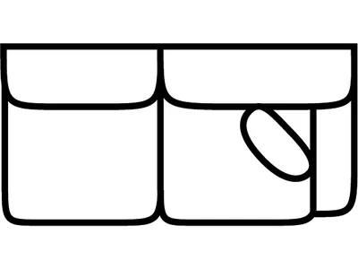 RSF 1 Arm Loveseat - Alternative View