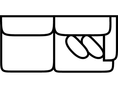 RSF 1 Arm Loveseat - Alternative View