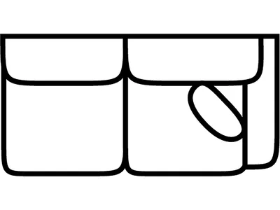 RSF 1 Arm Loveseat - Alternative View