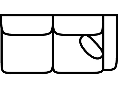 RSF 1 Arm Loveseat - Alternative View